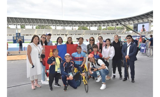 LE 6 NOVEMBRE : PARTICIPATION DE L’EQUIPE MONGOLE AU GRAND PRIX DE PARA ATHLETISME