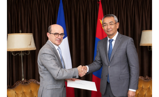 L’AMBASSADEUR MUNKH-ORGIL TSEND A REMIS LA COPIE FIGURÉE DE SES LETTRES DE CRÉANCE